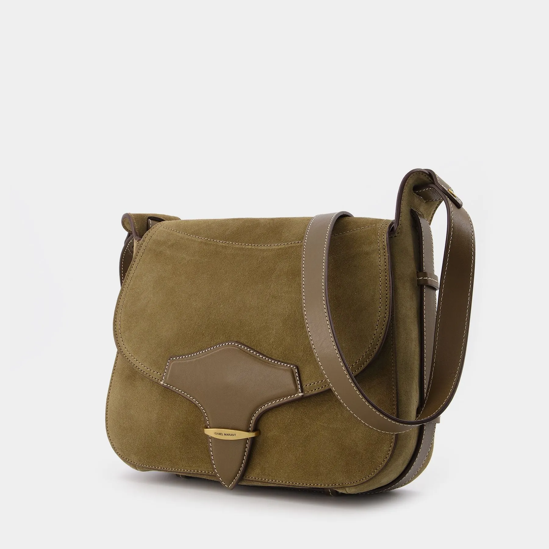 Isabel Marant  Botsy BeSace Bag in Khaki Leather