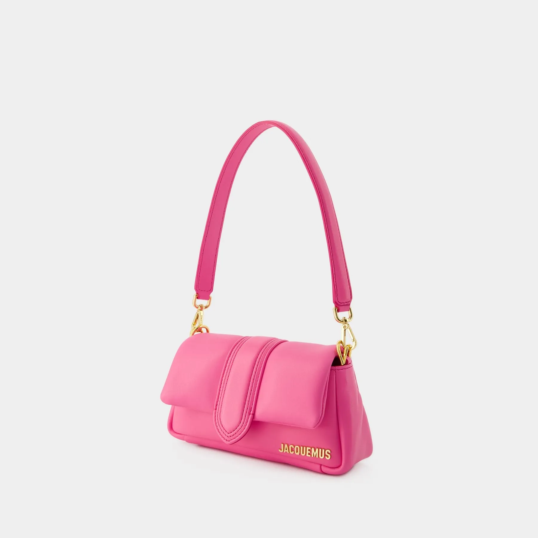 Jacquemus  Le Petit Bambimou Bag - Jacquemus - Leather - Neon Pink