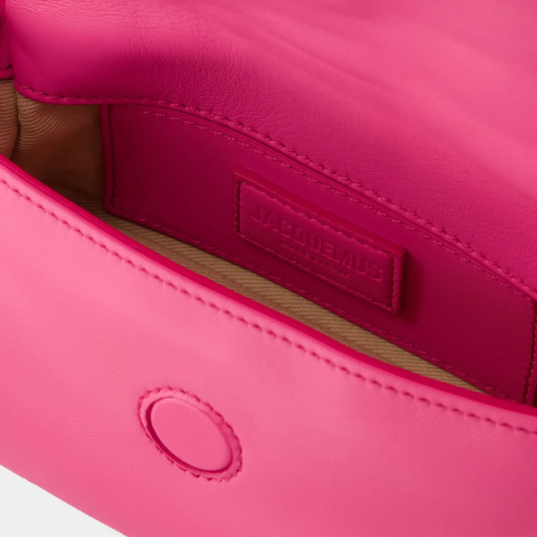 Jacquemus  Le Petit Bambimou Bag - Jacquemus - Leather - Neon Pink