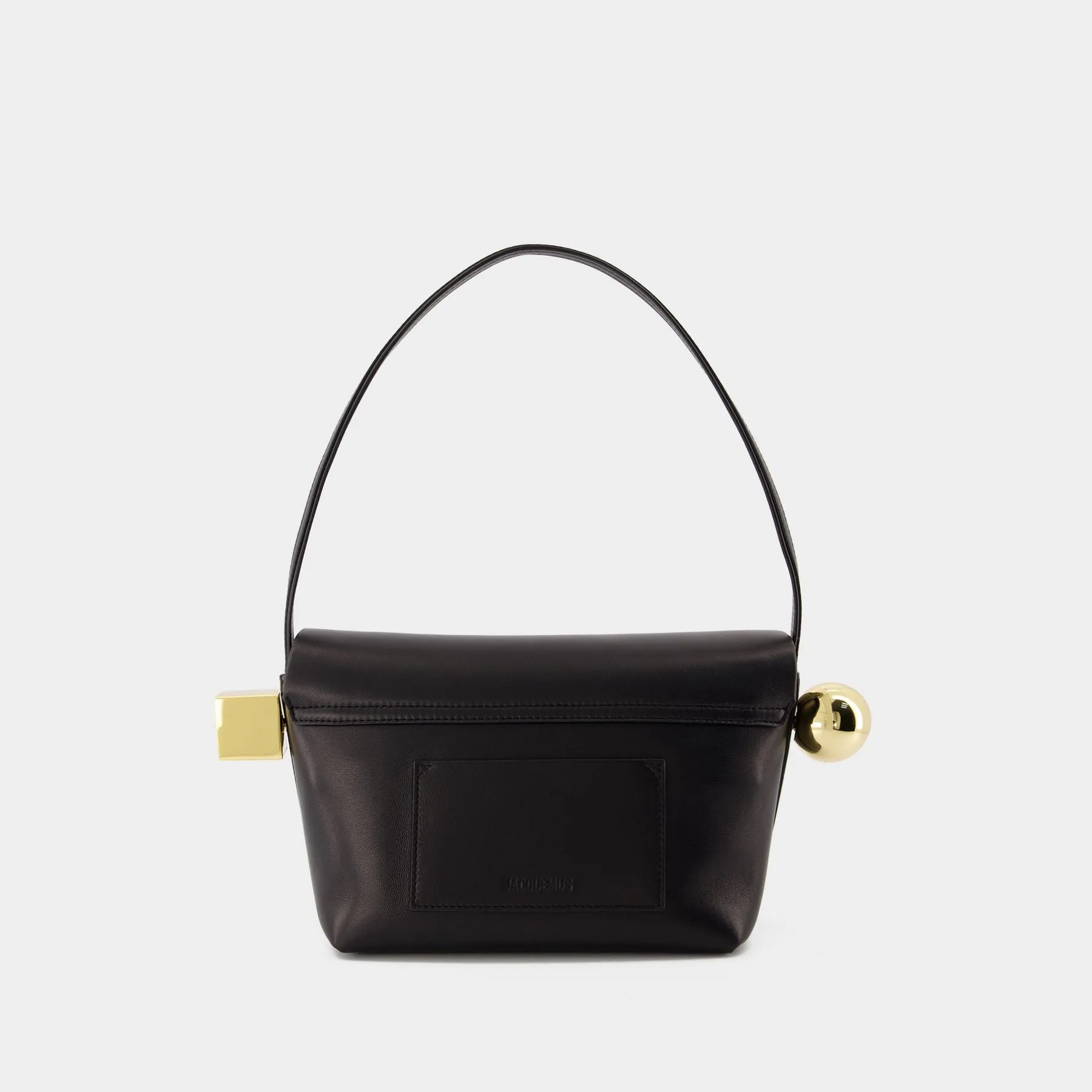 Jacquemus  Le Rond Carre Bag - Jacquemus - Leather - Black