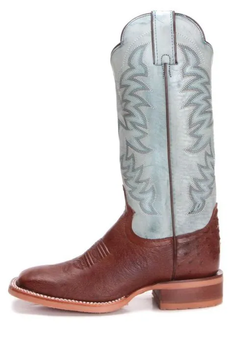 JE702 - Justin Women's Ralston Boot - Antique Smooth Ostrich