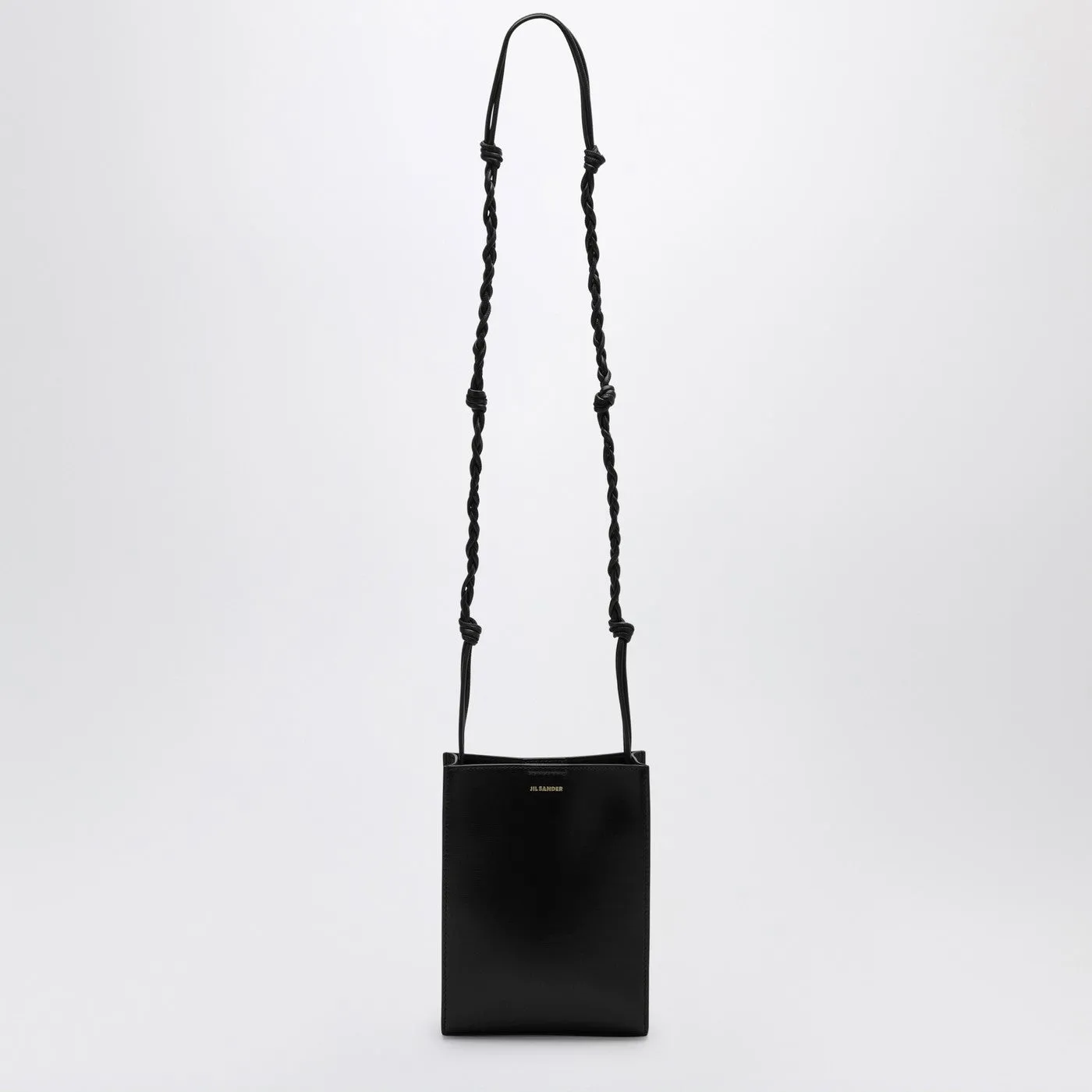 Jil Sander    Jil Sander Tangle Black Leather Shoulder Bag