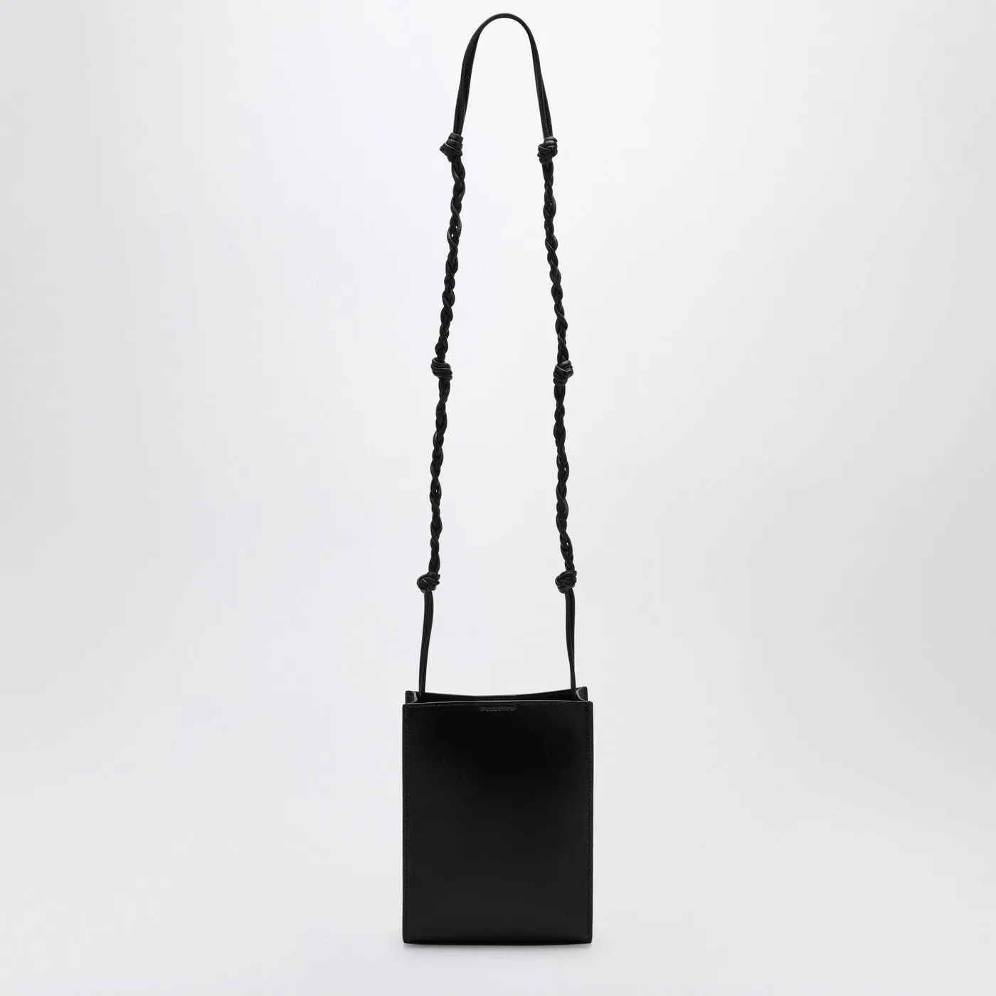 Jil Sander    Jil Sander Tangle Black Leather Shoulder Bag