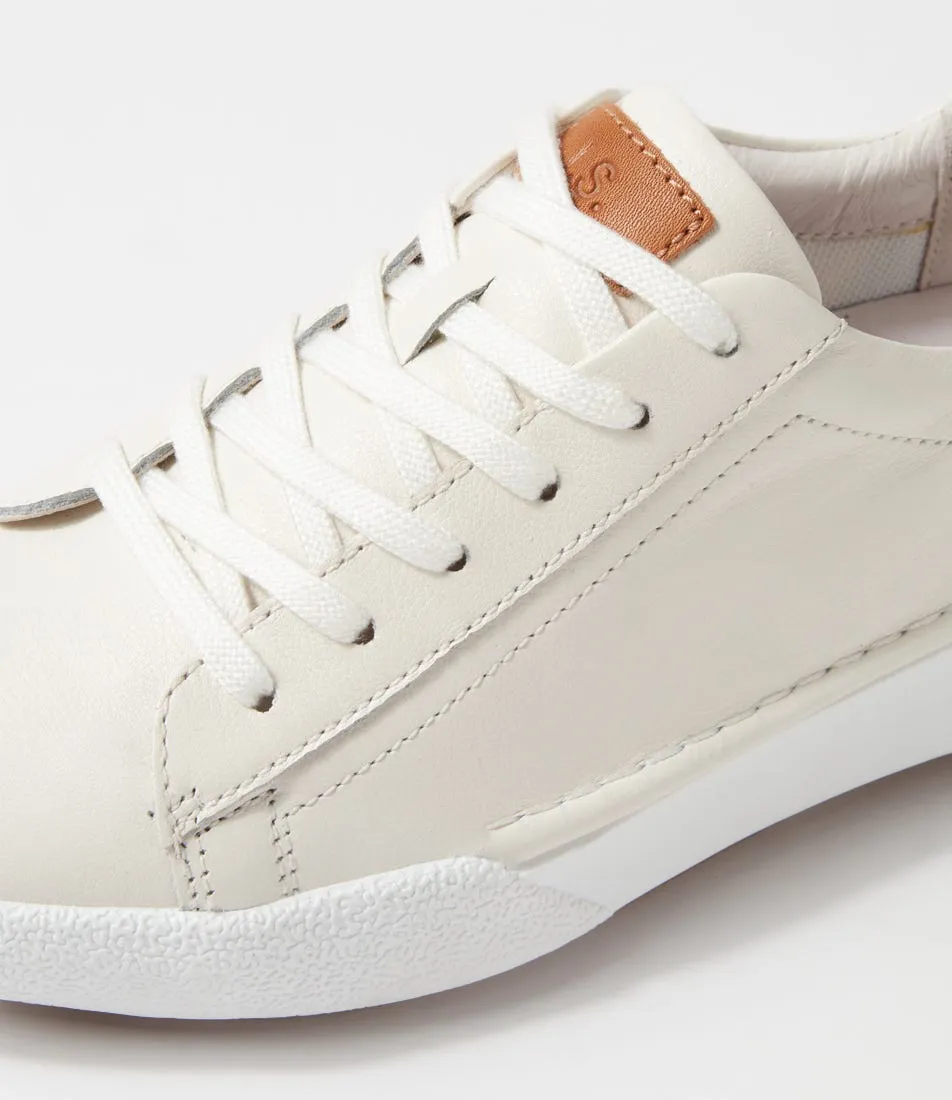 JOSEF SEIBEL Claire 01 Weiss Leather Sneakers