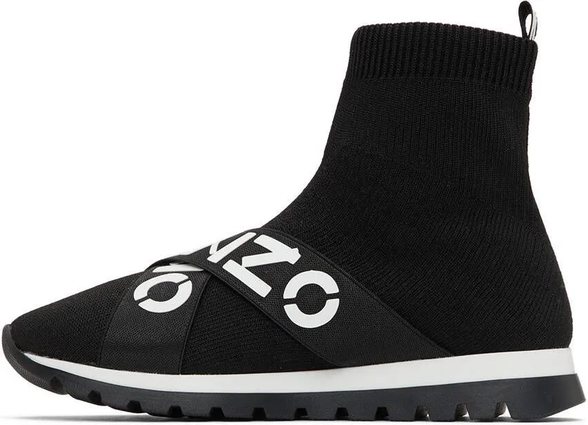 Kenzo Kids Black Sport Trainer Sneakers