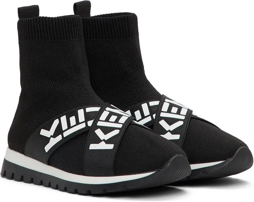 Kenzo Kids Black Sport Trainer Sneakers