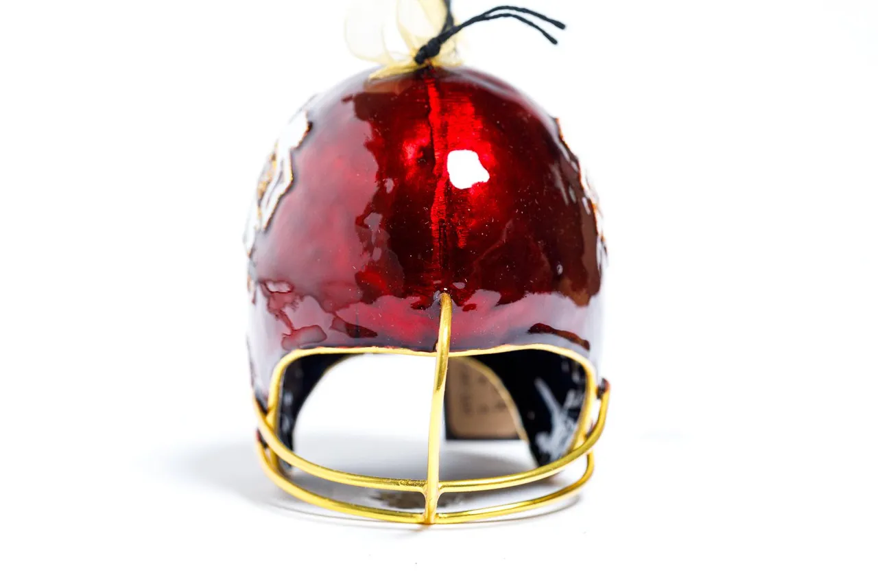 Kitty Keller Football Helmet Christmas Ornament