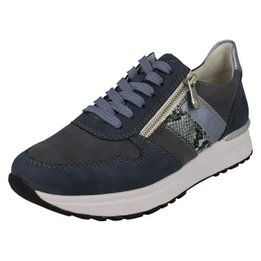 Ladies Sneakers By Rieker Zip Detailed Trainers N7421