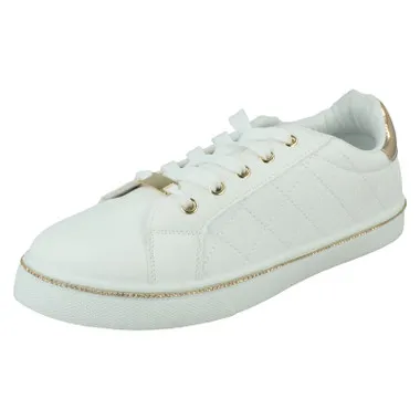 Ladies Spot On Casual Trainers F7R190