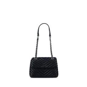 Lambert - The Madelyn - 2-in-1 Black Vegan Leather Handbag