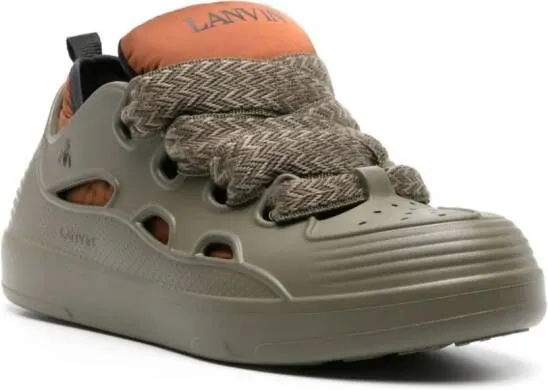 Lanvin Curb interchangeable-lining sneakers Green