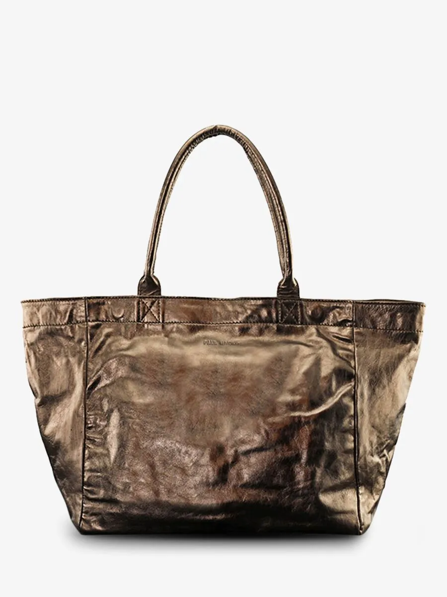 leather hand bag for woman Copper - MonPartenaire - M Copper | PAUL MARIUS