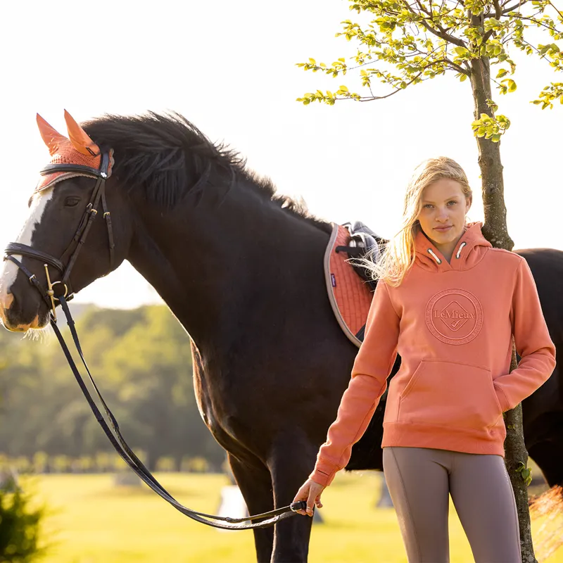 LeMieux Young Rider Hannah Junior Pop-Over Hoodie - Apricot