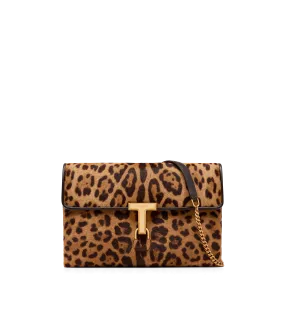 LEOPARD PRINT CALF HAIR MONARCH MEDIUM SHOULDER BAG