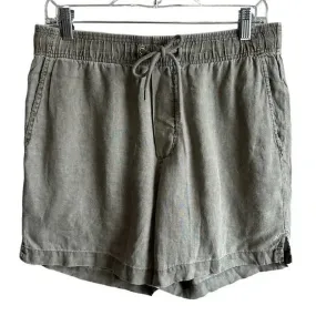 Lightweight Linen Short-Eggplant