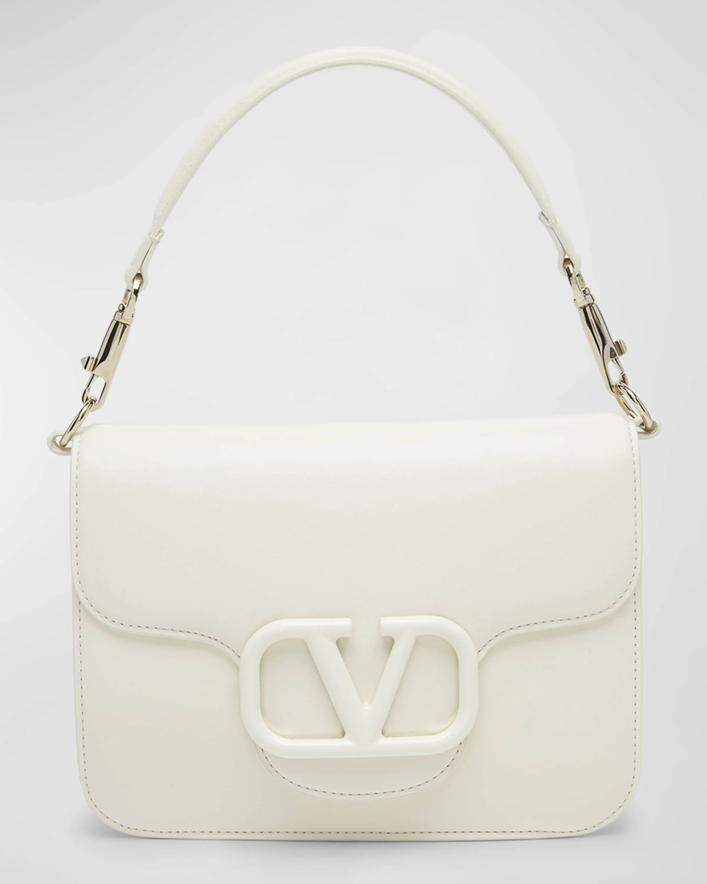 Loco VLOGO Flap Leather Shoulder Bag