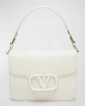 Loco VLOGO Flap Leather Shoulder Bag