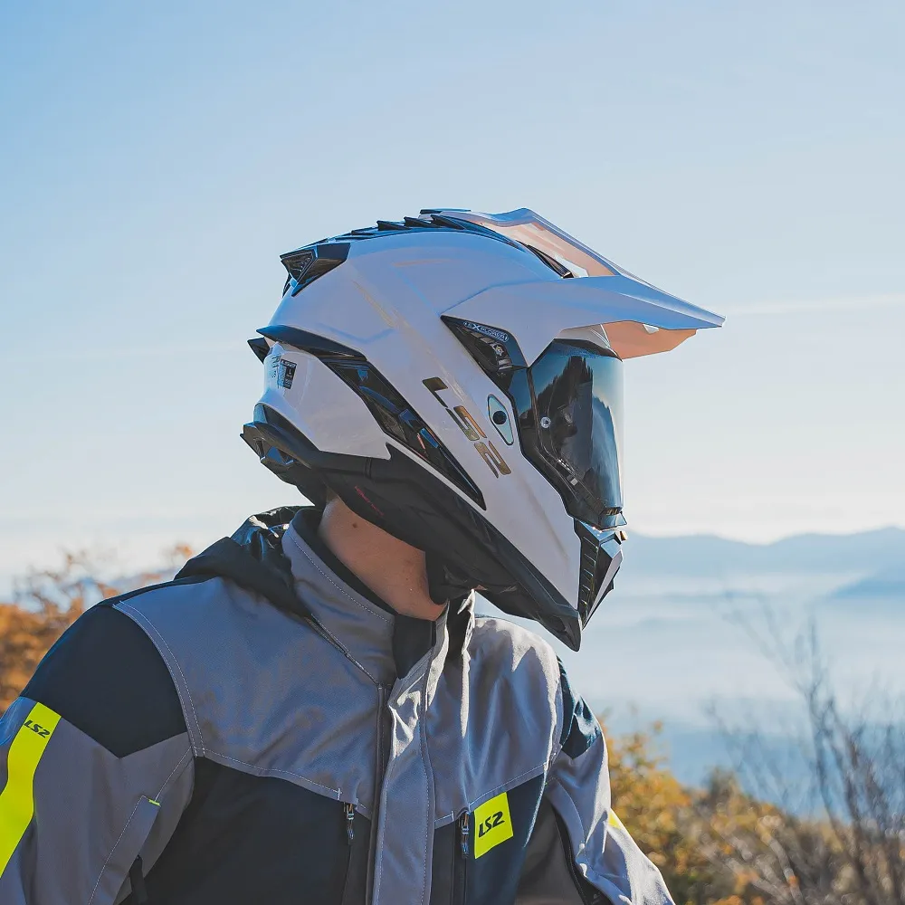 LS2 MX701 Explorer Plain Helmet - White