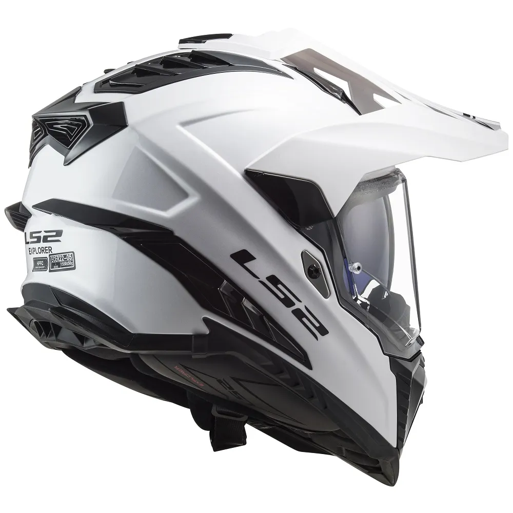 LS2 MX701 Explorer Plain Helmet - White