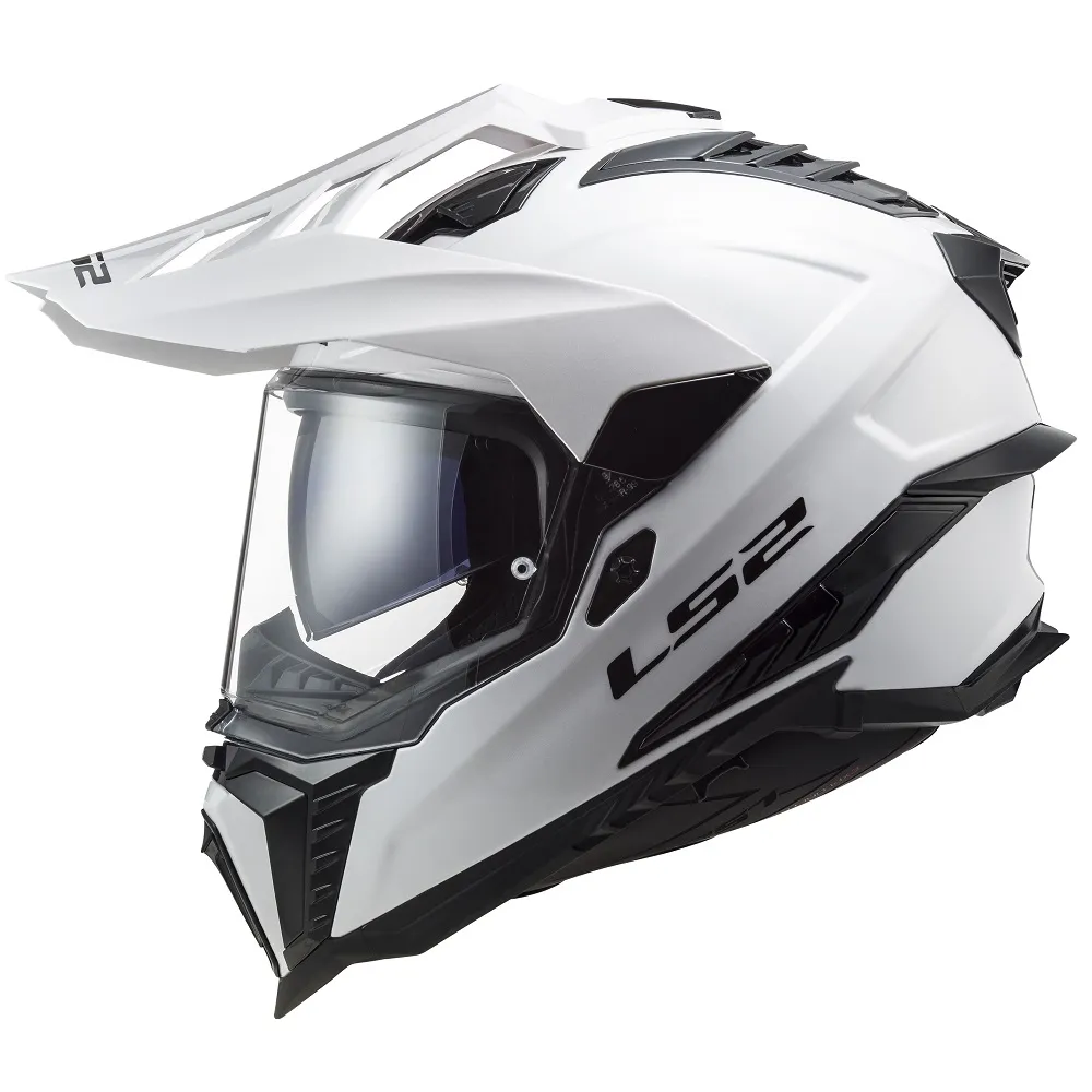 LS2 MX701 Explorer Plain Helmet - White