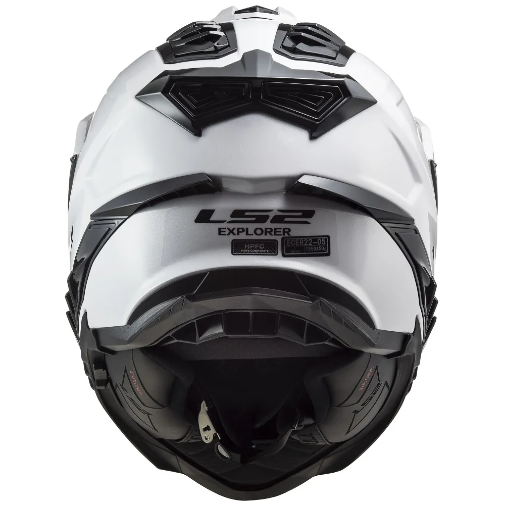 LS2 MX701 Explorer Plain Helmet - White