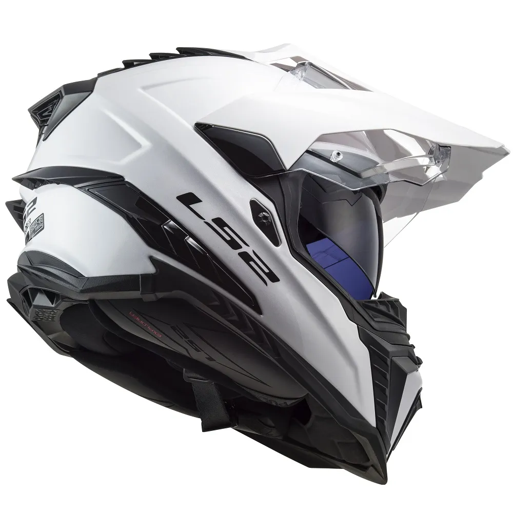 LS2 MX701 Explorer Plain Helmet - White