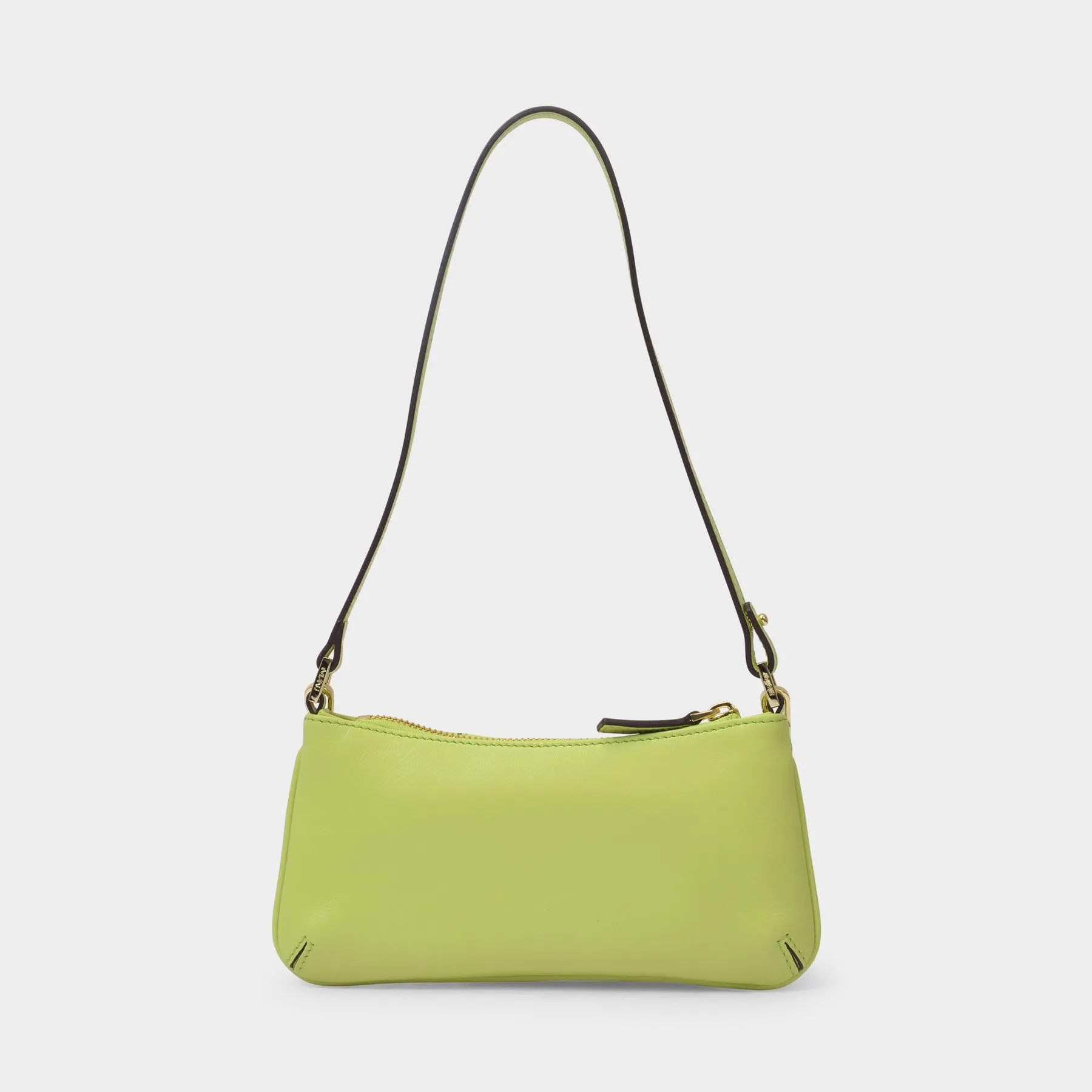 Manu Atelier  Mini Pita Bag in Green Leather