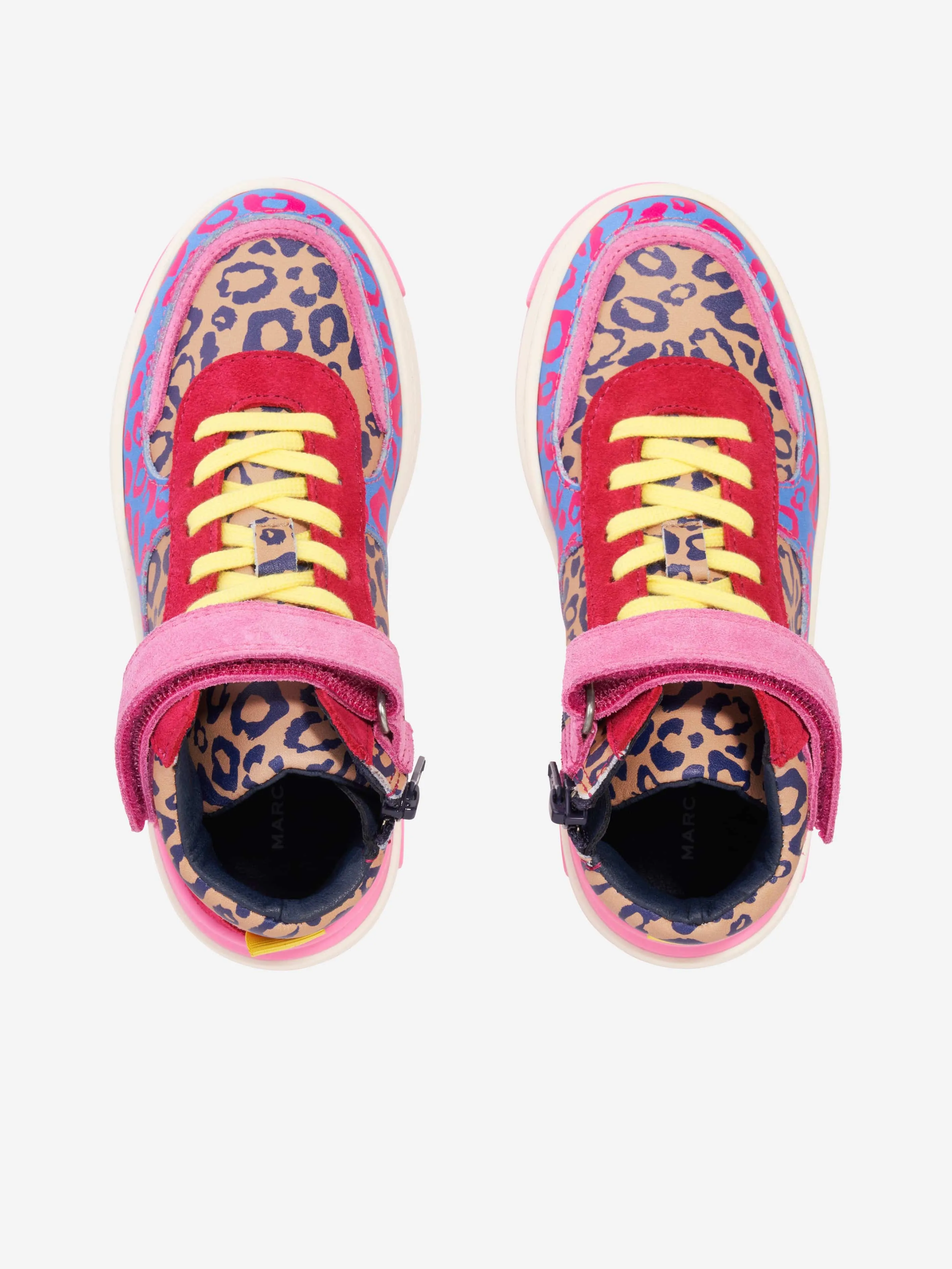 MARC JACOBS Girls Leather Cheetah Trainers in Multicolour