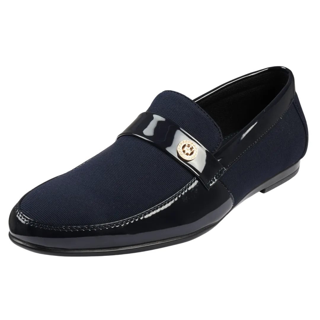 Men's Slip On Lightweight Navy Loafer Shoes