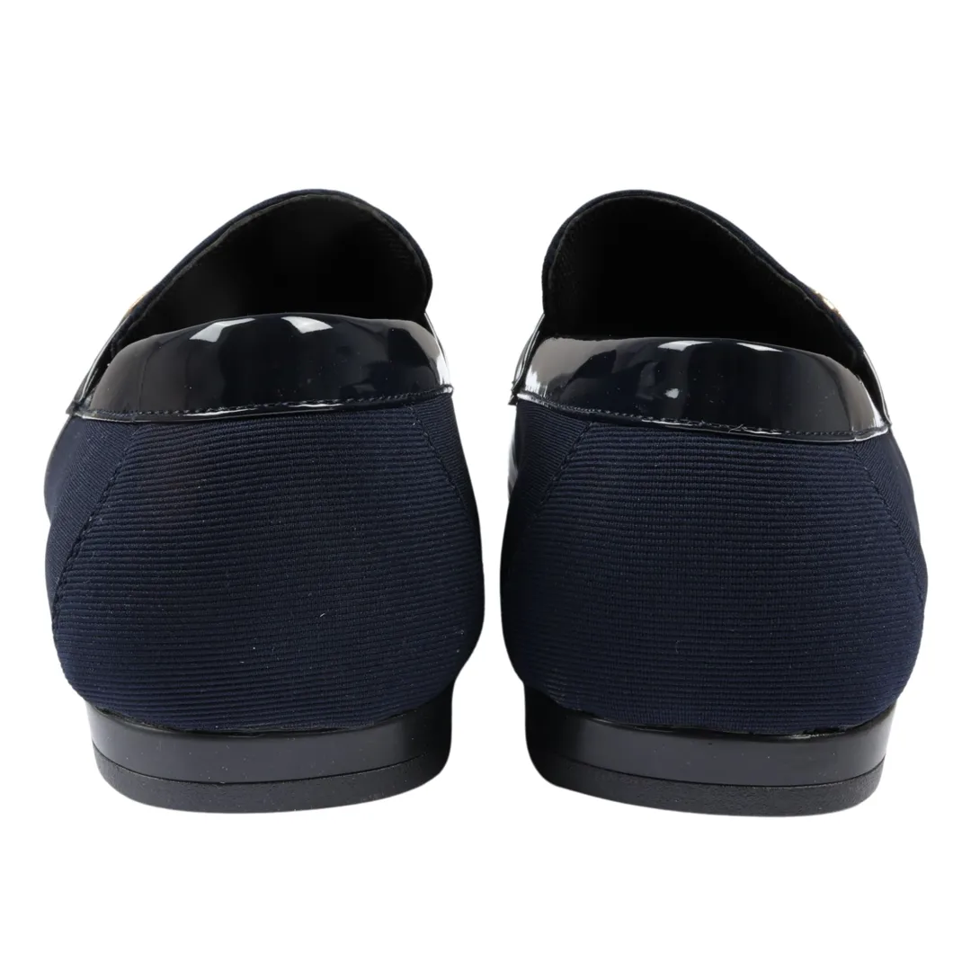 Men's Slip On Lightweight Navy Loafer Shoes