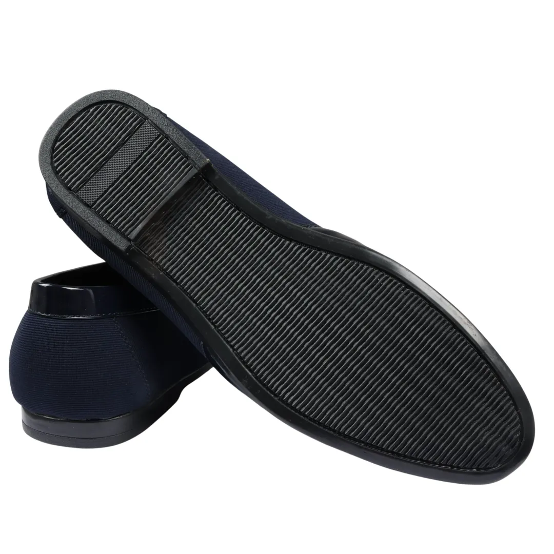 Men's Slip On Lightweight Navy Loafer Shoes