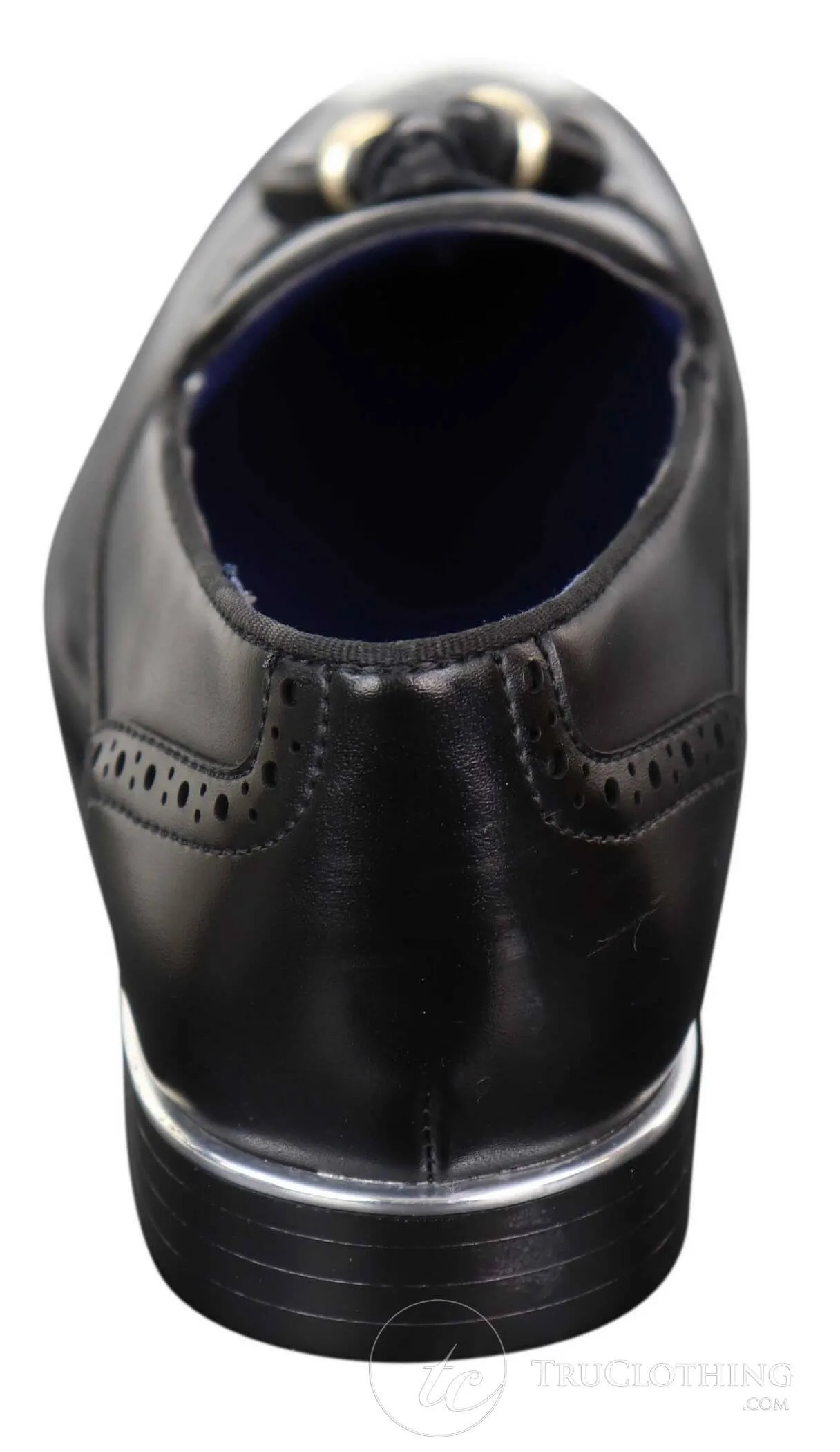 Mens Black Tassel Brogue Shoes