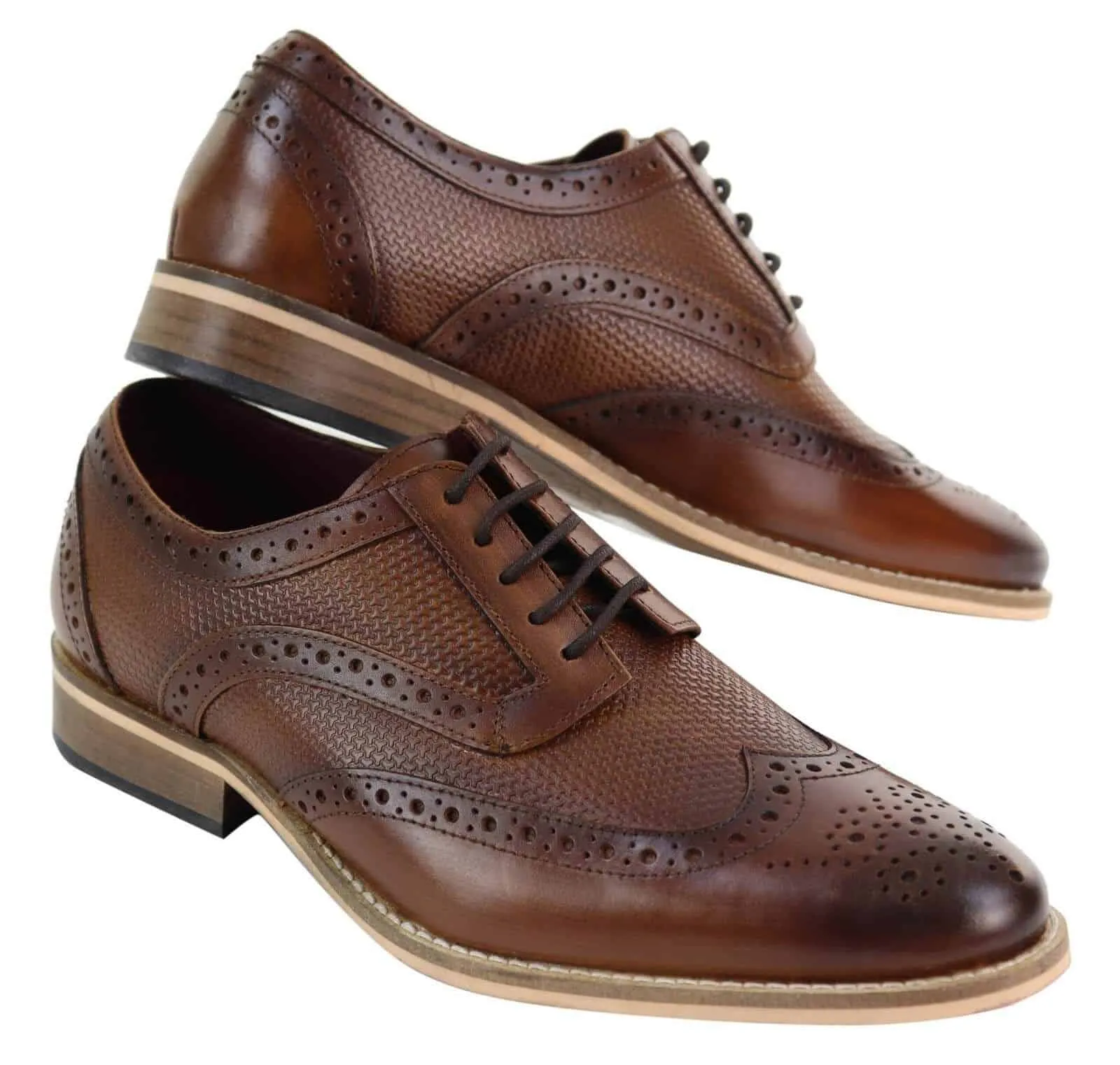 Mens Oxford Shoes with Modern Pattern