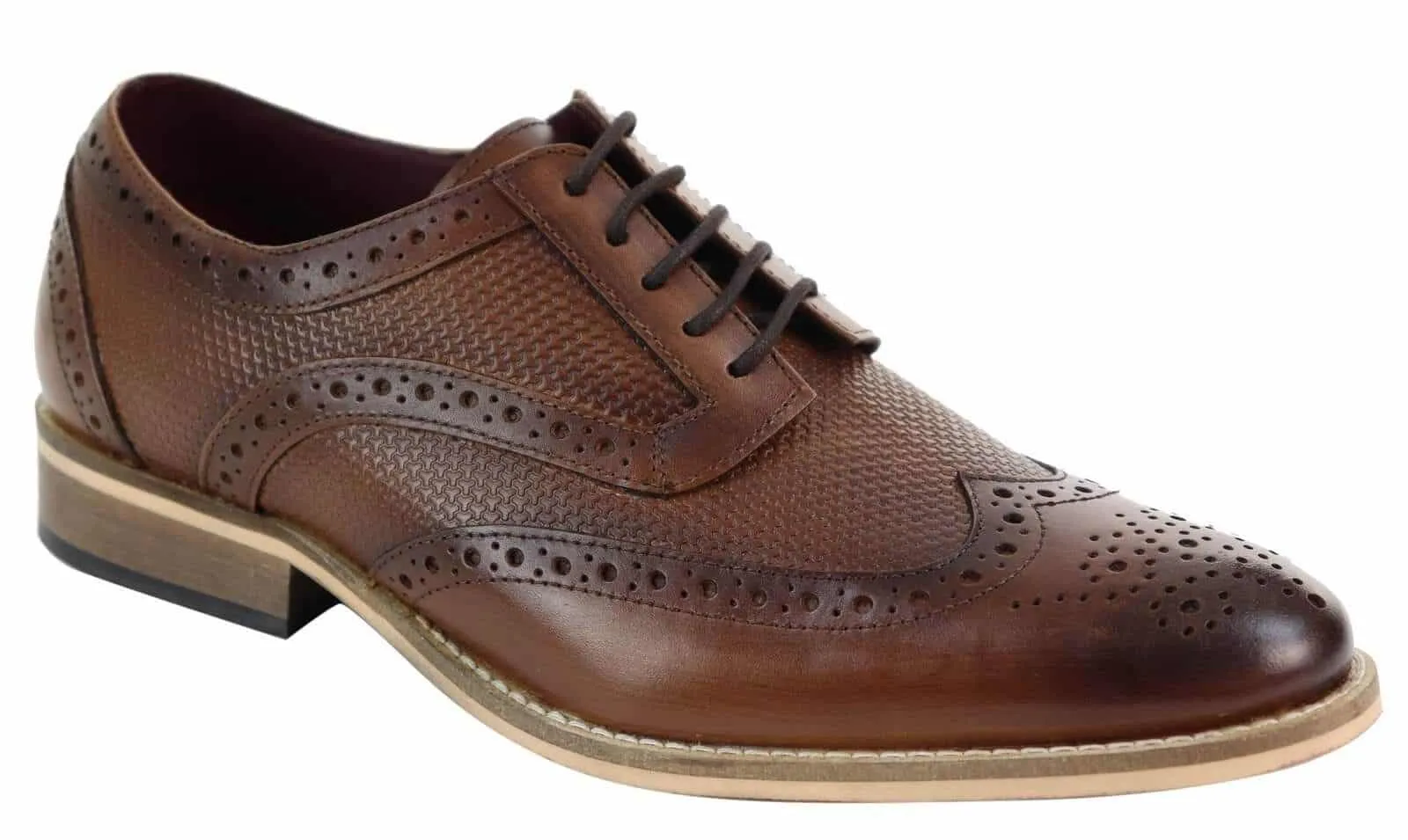 Mens Oxford Shoes with Modern Pattern