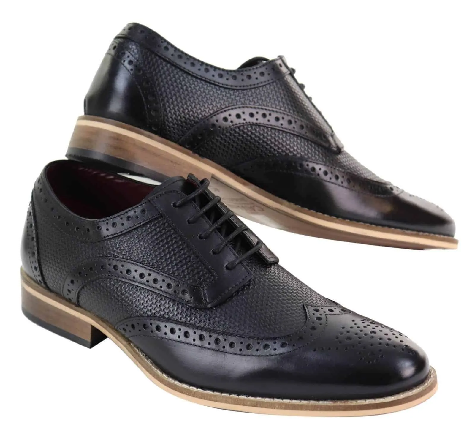 Mens Oxford Shoes with Modern Pattern