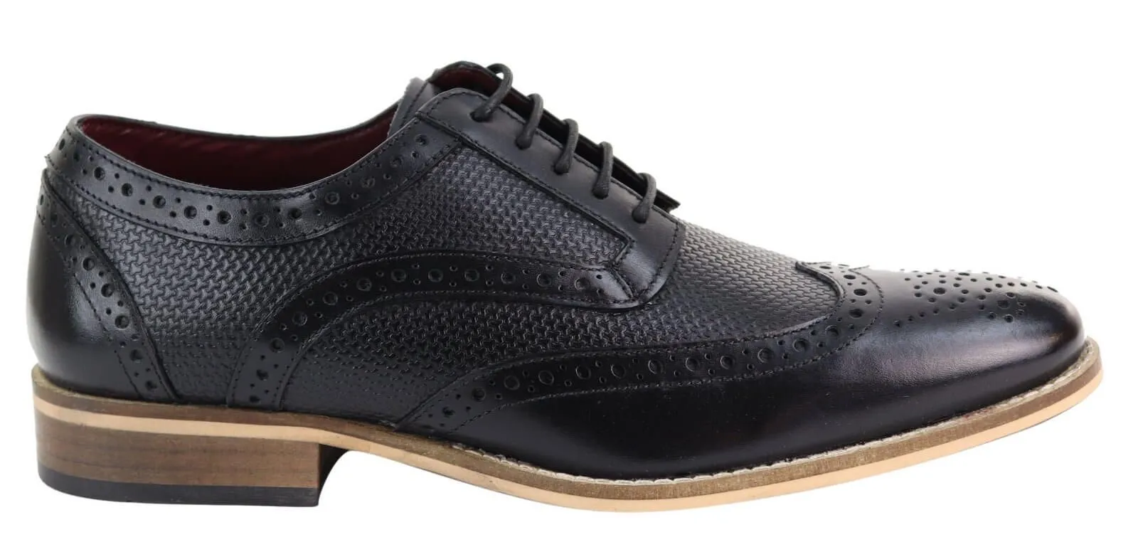 Mens Oxford Shoes with Modern Pattern