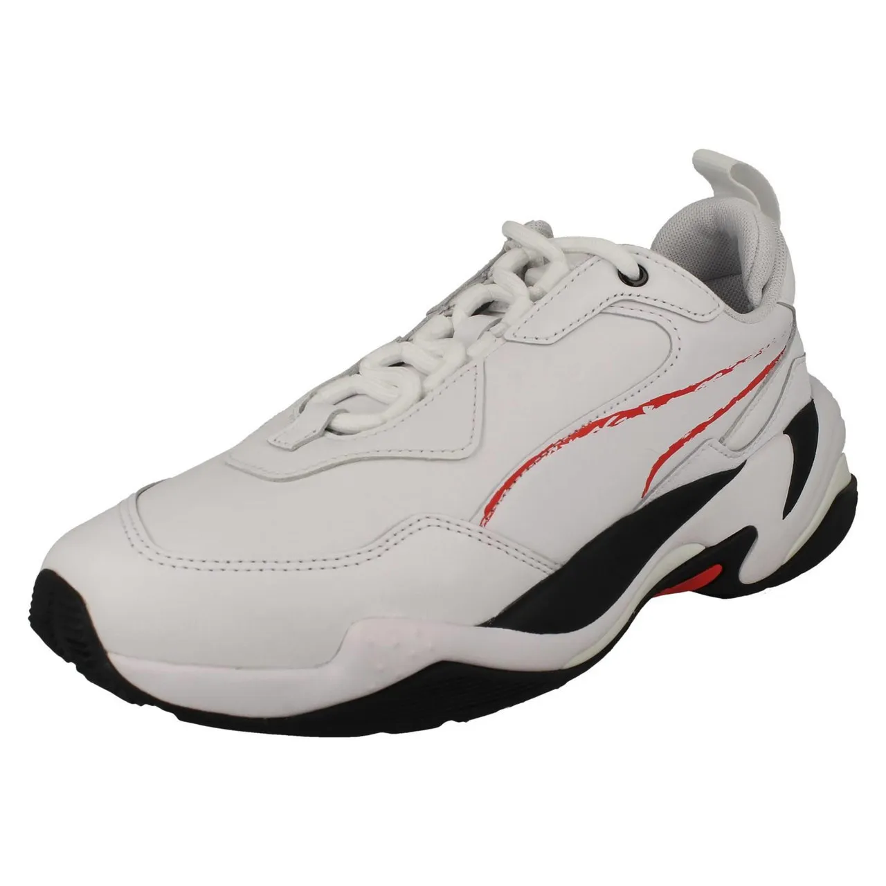 Mens Puma Sporty Designed Lace Up Trainers - Thunder BW