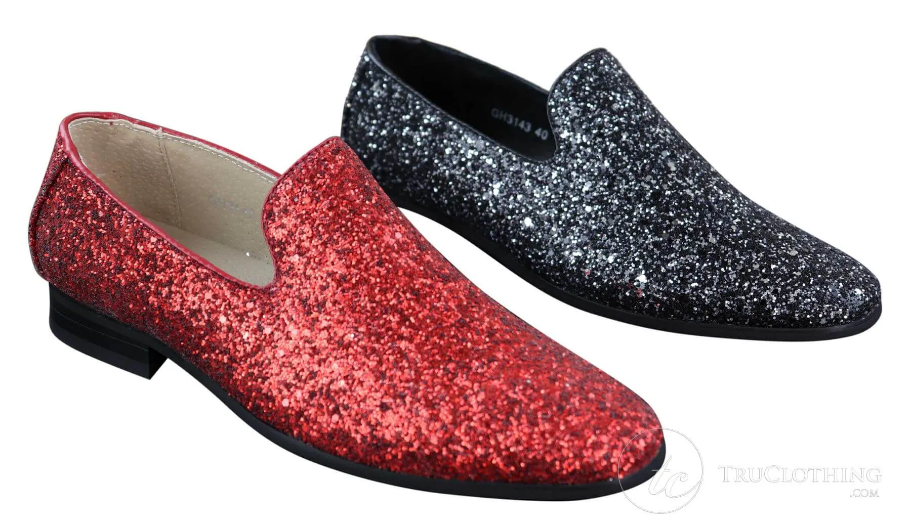 Mens Shiny Glitter Party Shoes