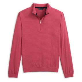 Microstripe Performance 1/4 Zip Pullover in Burgundy by Scott Barber