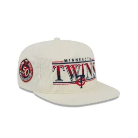 Minnesota Twins Throwback Corduroy Golfer Hat