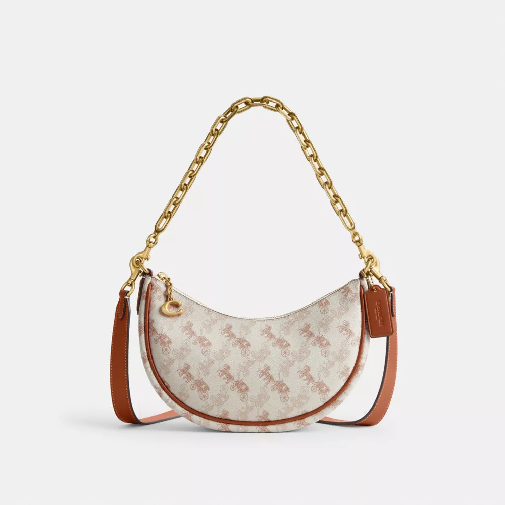 MIRA SHOULDER BAG WITH HORSE AND CARRIAGE PRINT