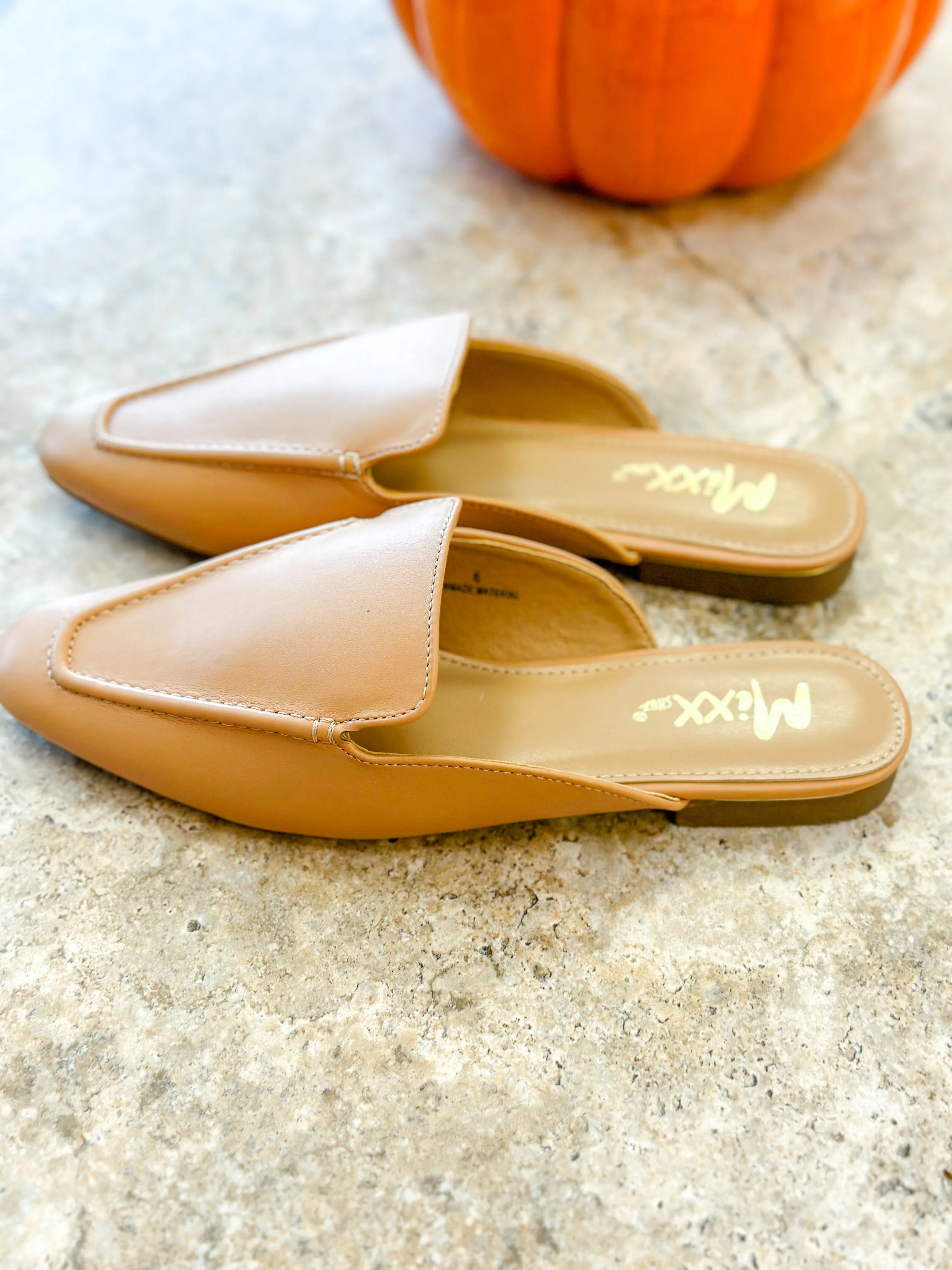 MIRANDA LOAFER SLIDE-BEIGE