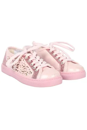 MONNALISA KIDS GIRLS LEATHER SNEAKERS EU 29 UK 11