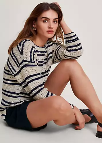 Monsoon Sarah Stripe Jumper | Grattan