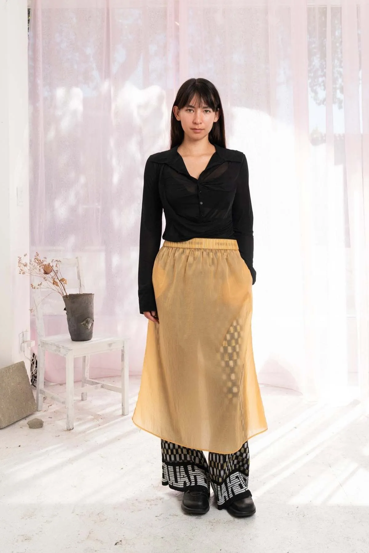 Motoboy Skirt - Apricot