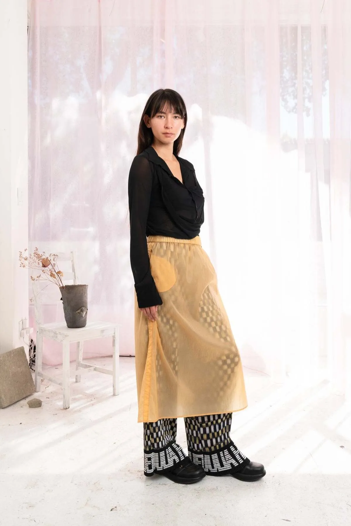 Motoboy Skirt - Apricot