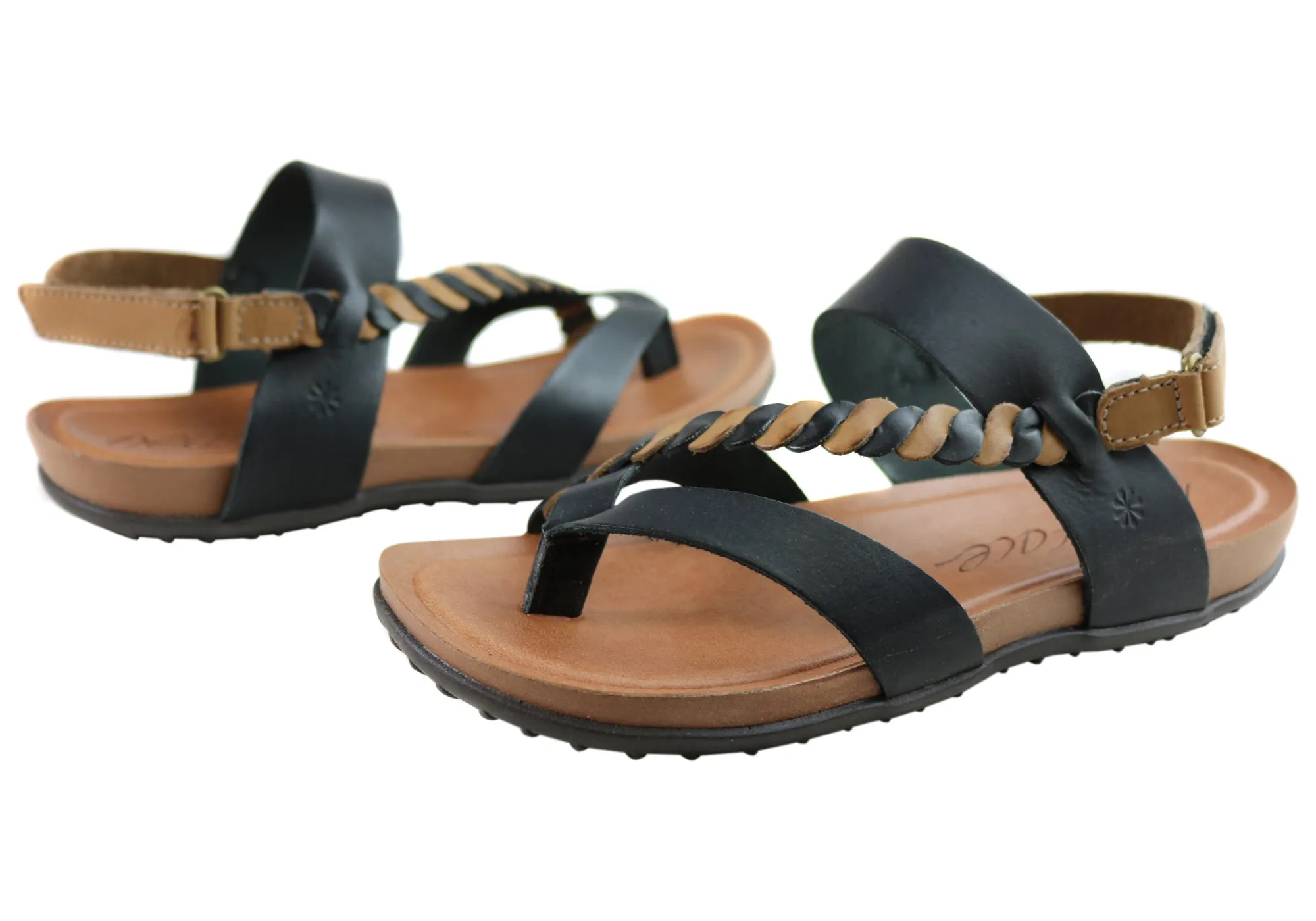 New Face Retreat Womens Comfortable Leather Sandals Made In Brazil