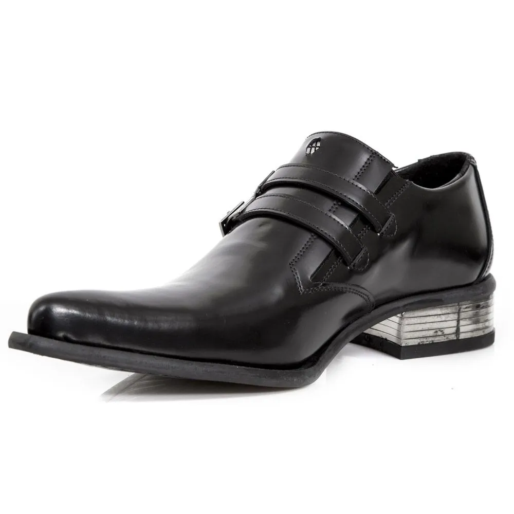 NEW ROCK - M-2246-S14 Men's Newman Shoes With Steel Heel And Buckle