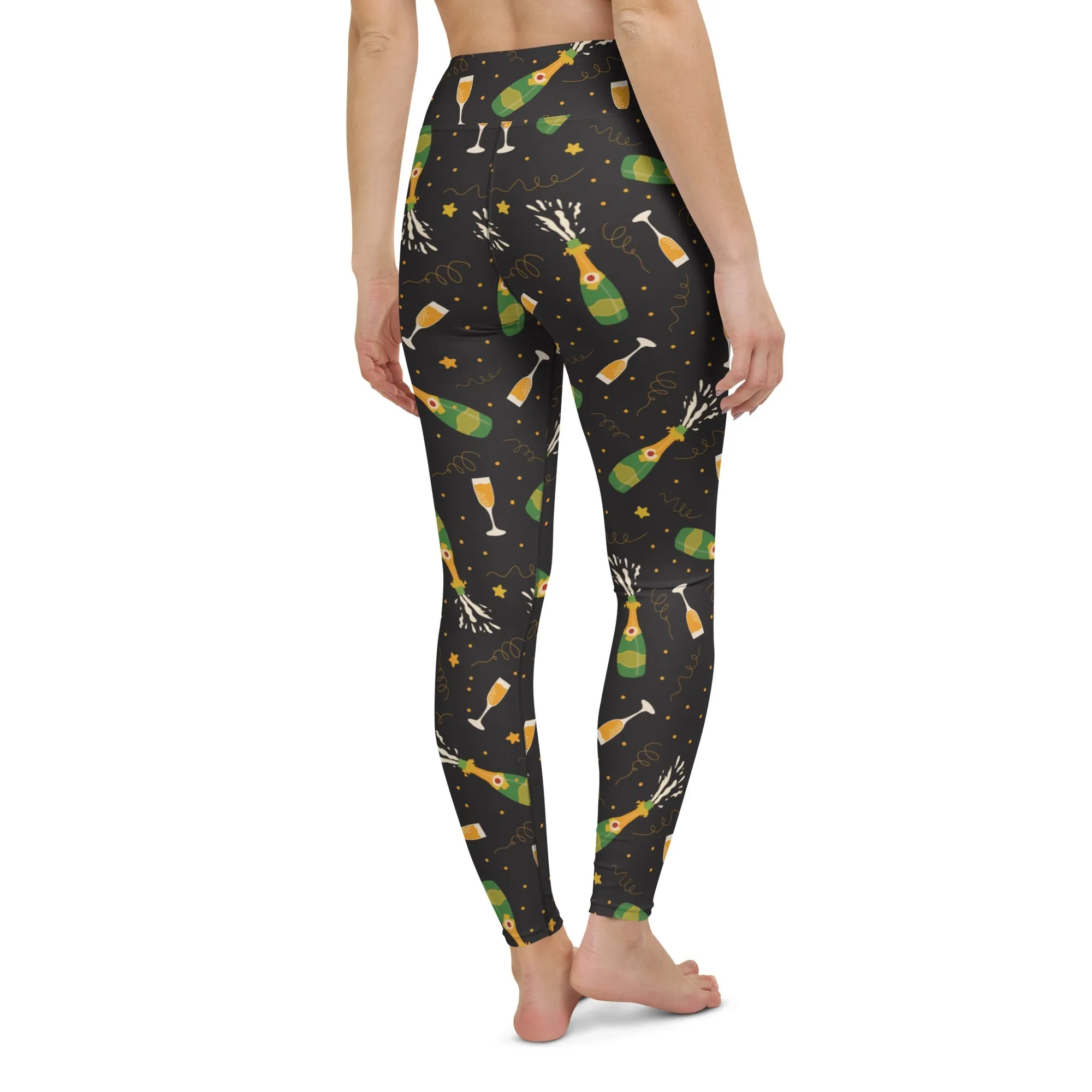 New Year's Toast Yoga Leggings