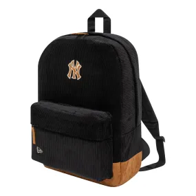 New York Yankees MLB Back To School Backpack Corduroy Stadium Negra